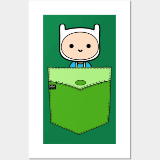 Finn The Human Adventure Time Pouchie Shirt Posters and Art